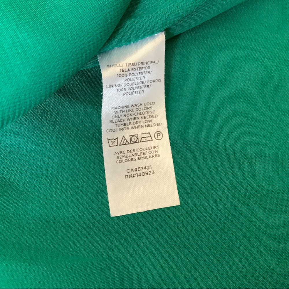 LOFT Green Ruffle Blouse - Picture 13 of 14